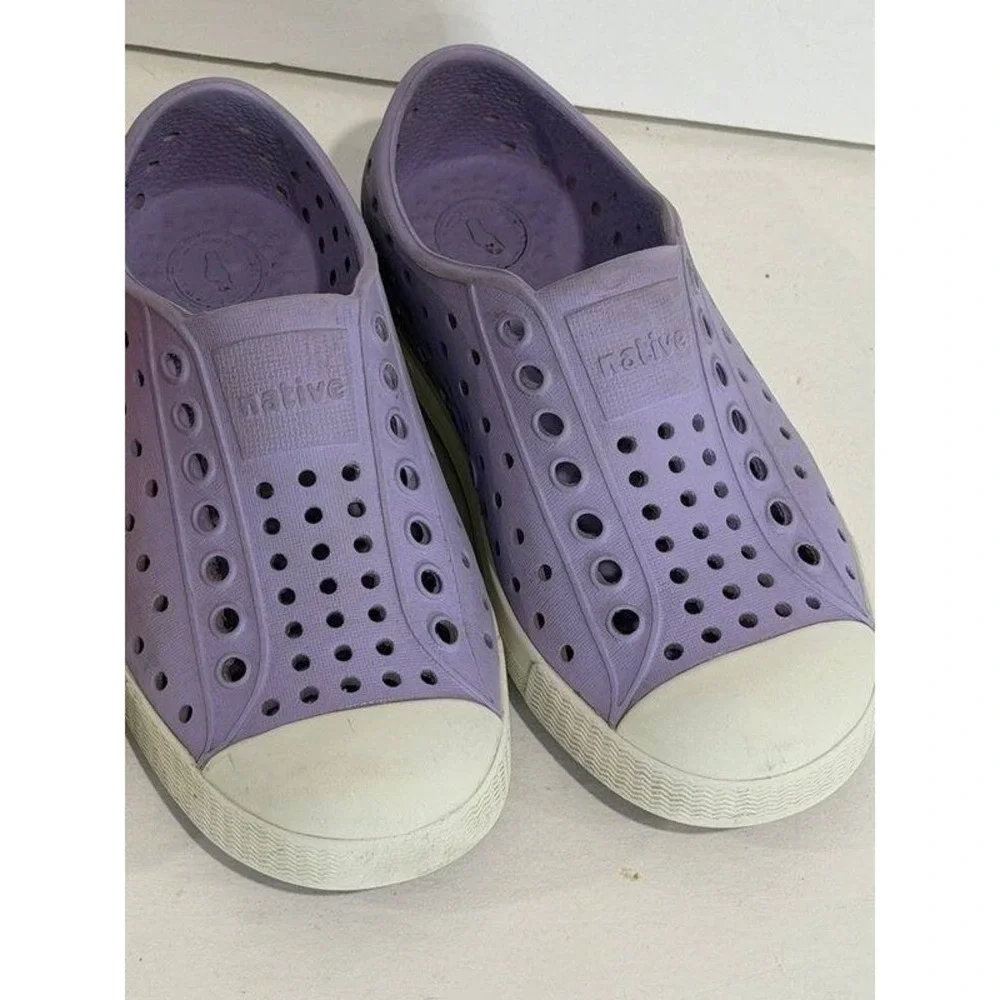 Lot of 2 Girls Native Jefferson Slip On Shoes Pink and Purple Size C9